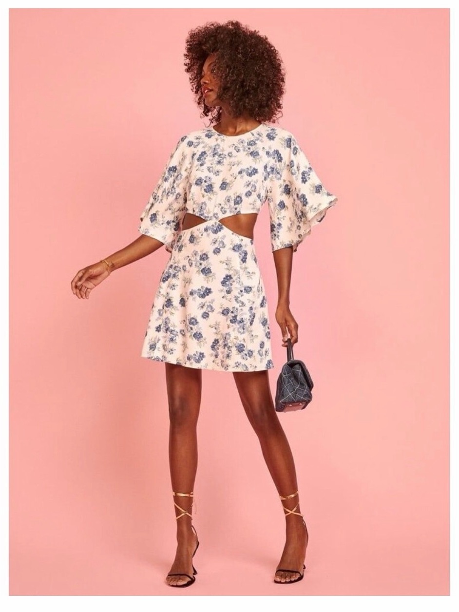 Reformation Lenni Cutout Dress